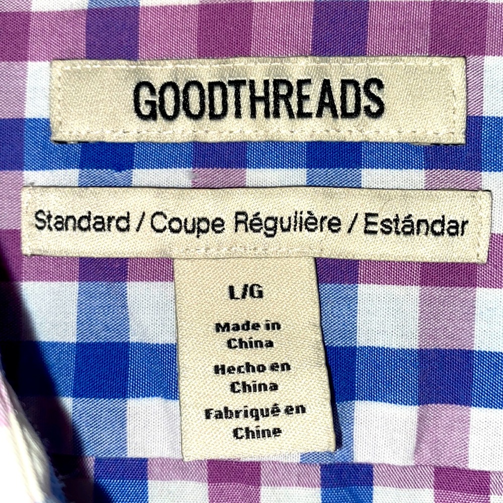 Men Goodthreads Button-Down Small-Checkered Multi… - image 6